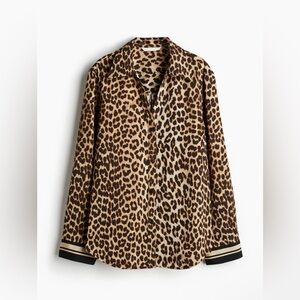 Leopard Print Long-Sleeve shirt